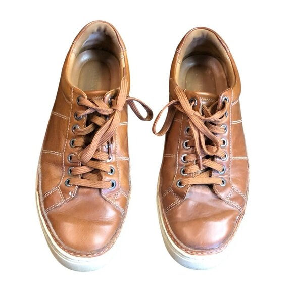 Allen Edmonds Men's Porter City Derby Lace-up Sneaker Size 8D Brown Leather - Picture 1 of 15
